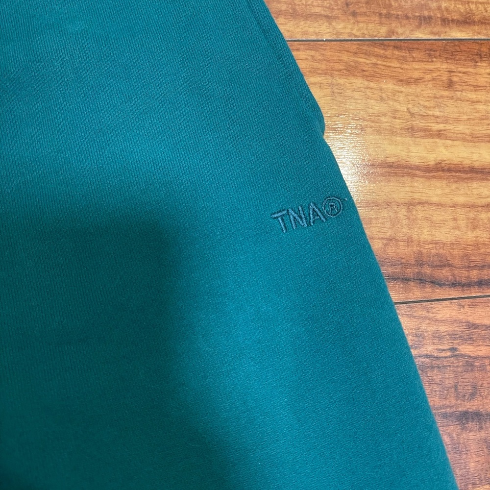 TNA Sweatfleece Cozy Fleece Perfect Fit Green Sweatpants Small - Picture 2 of 7